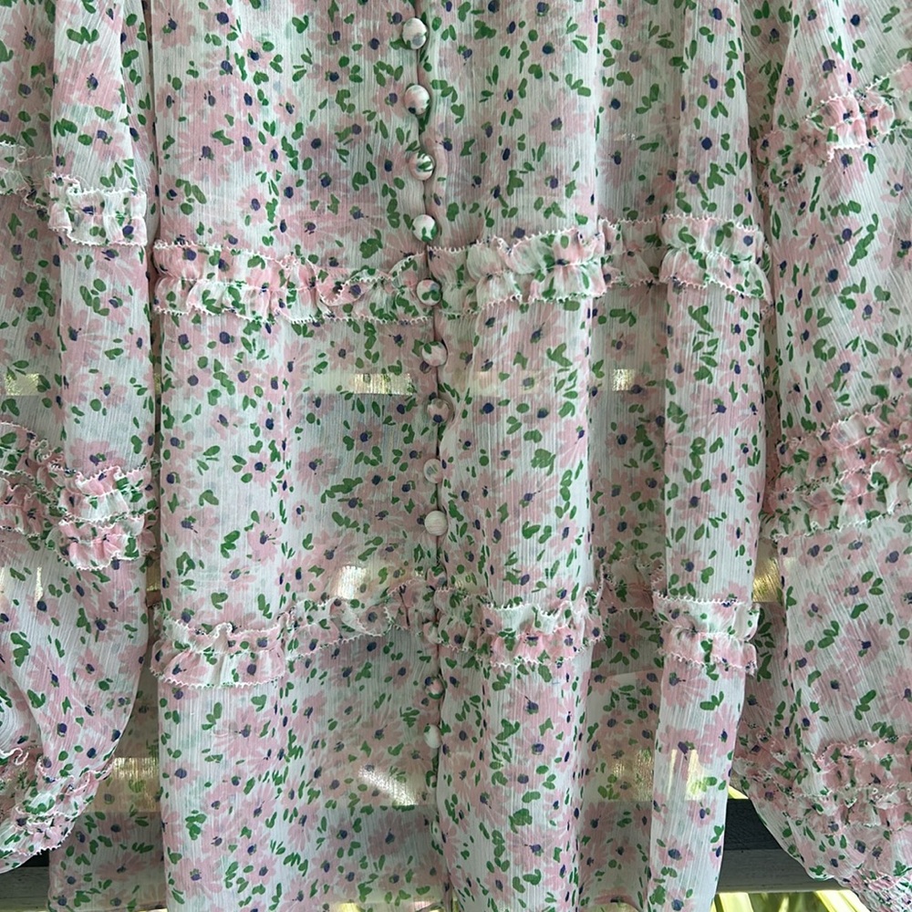 Alice + Olivia Floral Top - Picture 5 of 8